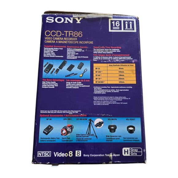 Sony Handycam Video 8 CCD-TR86 30x Digital Zoom UNTESTED FOR PARTS ONLY - Picture 6 of 8